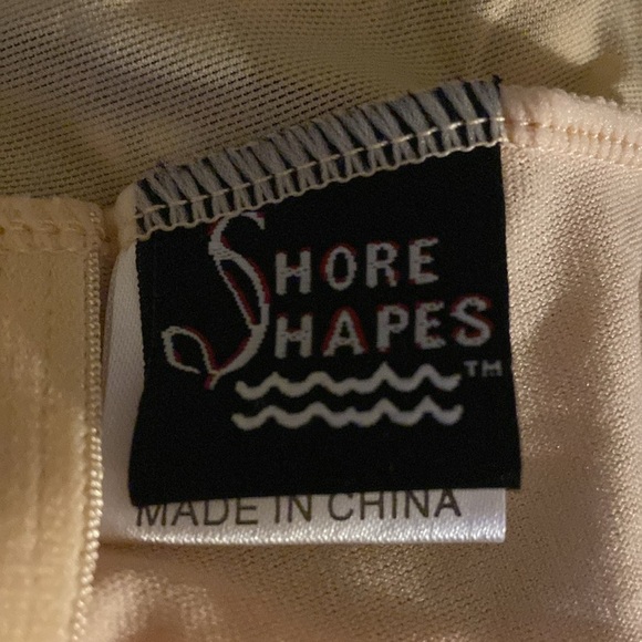 Vintage Shore Shapes Black & White Polka Dotted One Piece Swimsuit Plus Size 18 - Picture 4 of 5